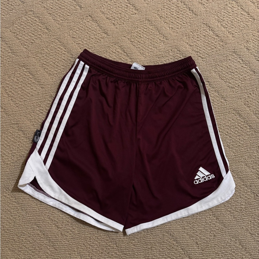 Y2K burgundy Adidas Shorts